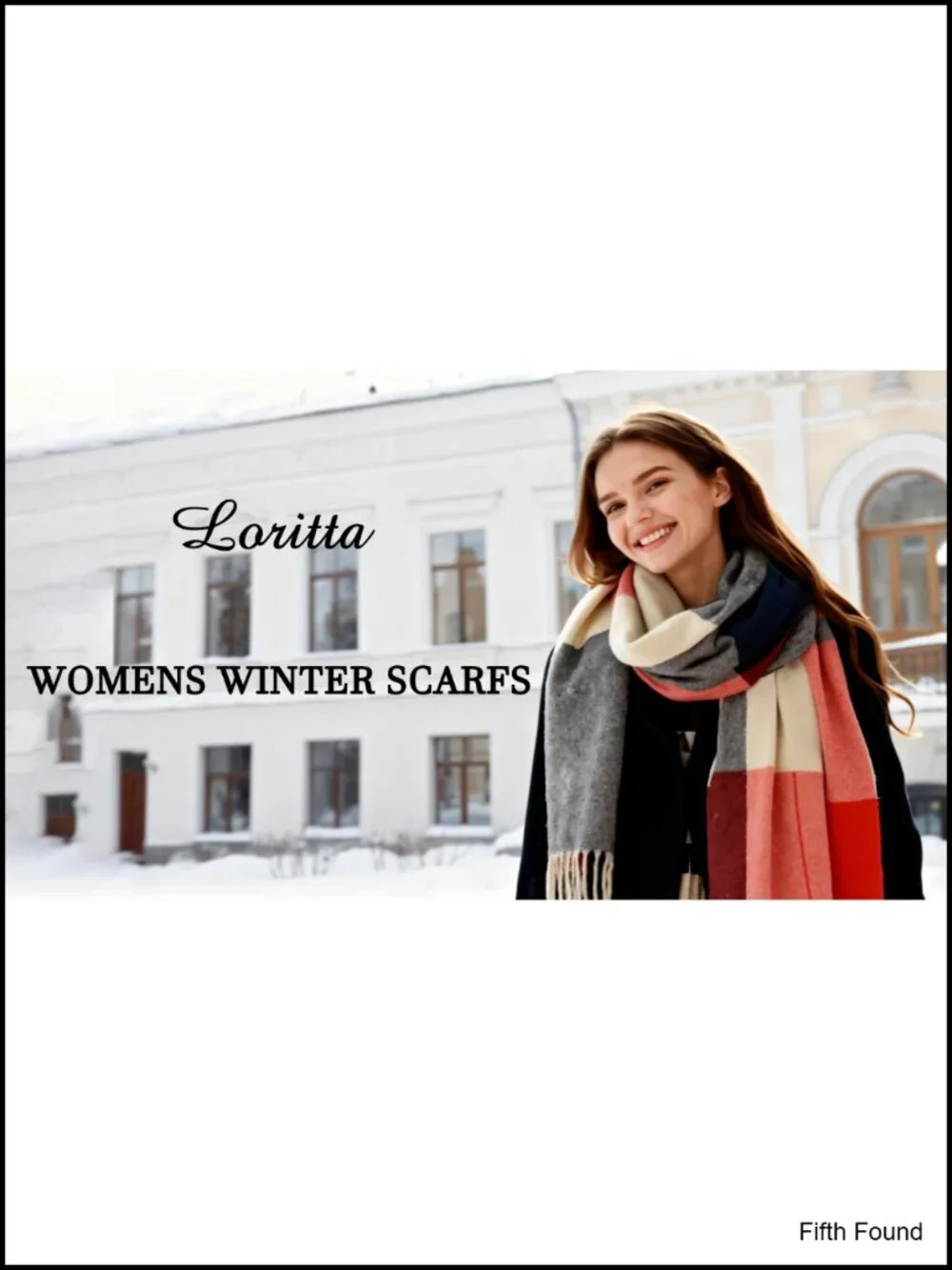 Loritta Women's Long Plaid Shawl Wrap Scarf Oversized Acrylic Winter Gift